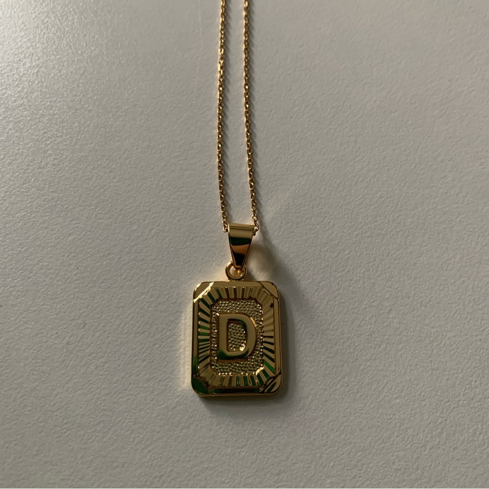 Gold Filled Initial Necklace